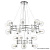 Люстра Crystal Lux LUXURY SP16+8 CHROME