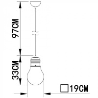 Подвесной светильник Edison A1402SP-1SS