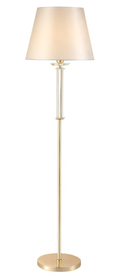 Торшер Crystal Lux NICOLAS PT1 GOLD/WHITE