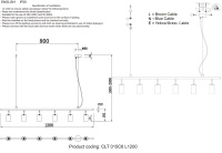 Светильник потолочный Crystal Lux CLT 015C6 L1200 BL