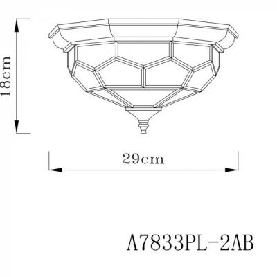 Потолочный светильник Copperland A7833PL-2AB