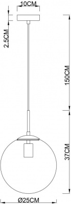 Подвесной светильник Volare A1561SP-1PB