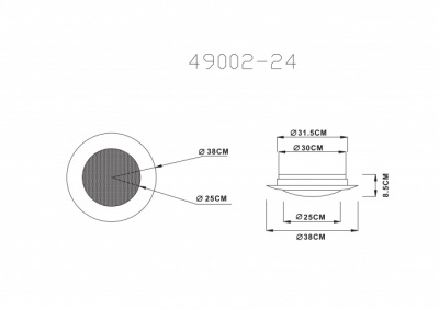 Потолочный светильник Mio 49002-24