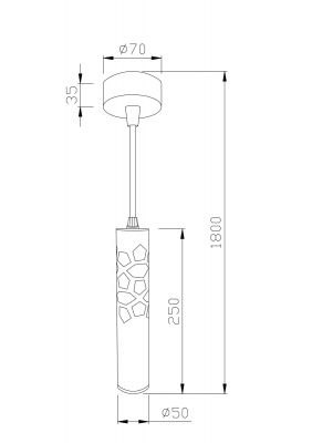 Подвесной светильник Maytoni P037PL-L11B4K