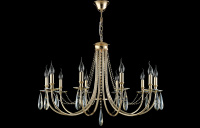 Люстра Crystal Lux VICTORIA SP10 GOLD/AMBER