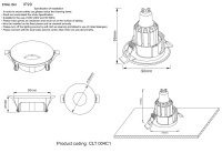 Светильник встраиваемый Crystal Lux CLT 004C1 BL