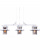 Подвесной светильник Lumina Deco Capri LDP 11327B-3 PR WT