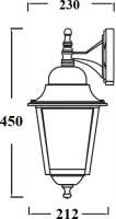 Настенный фонарь уличный QUADRO L 79902L/04 Bl