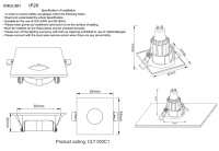 Светильник встраиваемый Crystal Lux CLT 003C1 WH